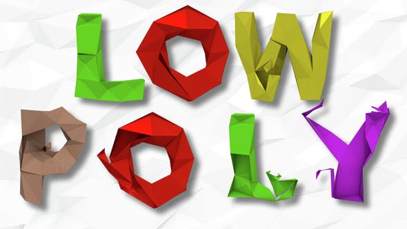 Videohive Low Poly Letters 15207290 1 Videohive Low Poly Letters 15207290