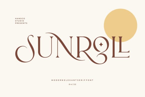 Sunroll Font 1 Sunroll Font
