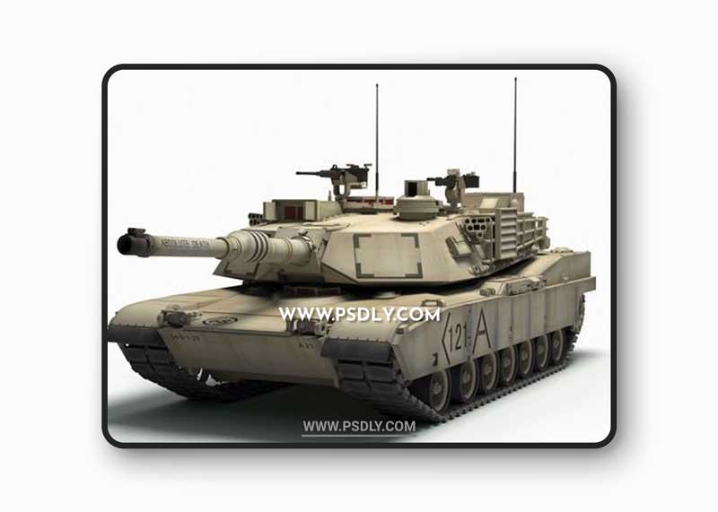 Tank M1A2 Abrams 3d model 1 Tank M1A2 Abrams 3d model