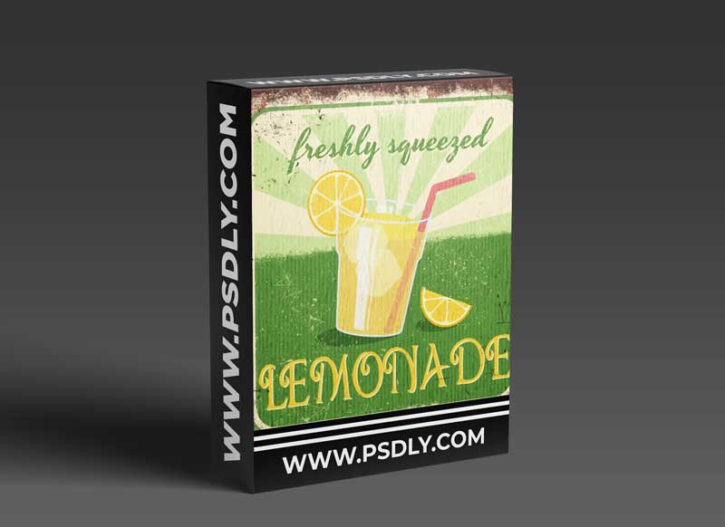 Vintage Retro Metal Signs in Procreate 1 Vintage Retro Metal Signs in Procreate