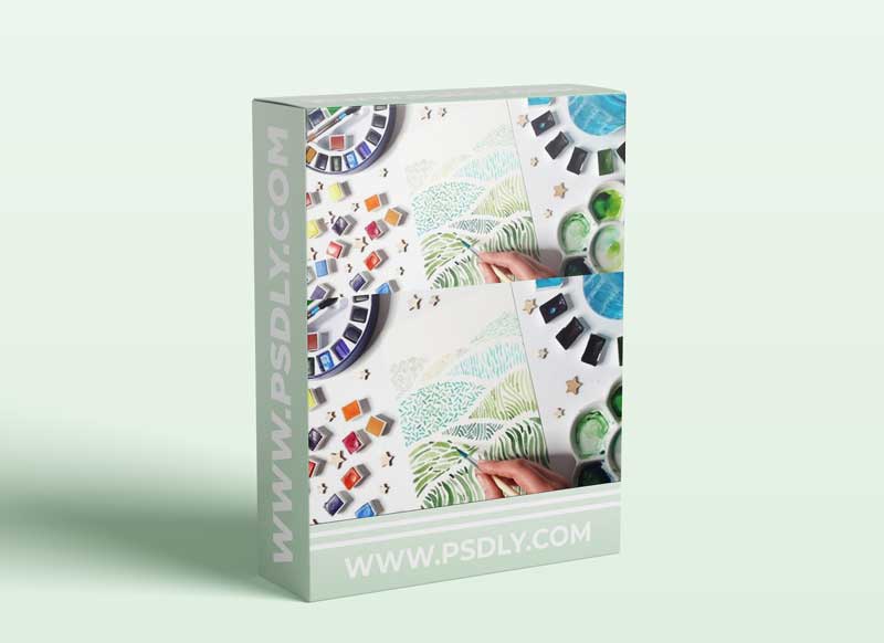 Watercolor Fun: Relax with Simple Patterned Landscapes 1 Watercolor Fun: Relax with Simple Patterned Landscapes