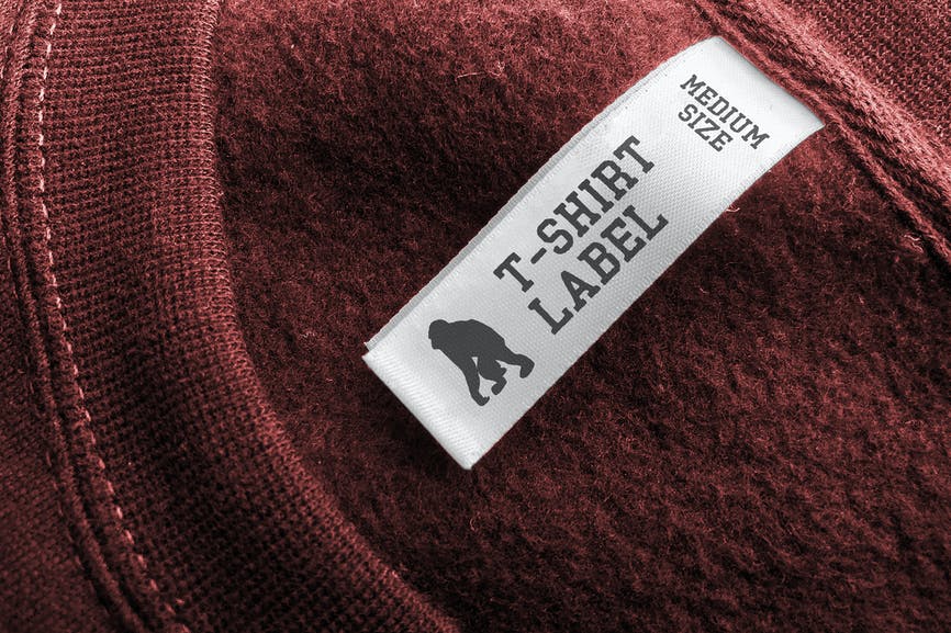 T-Shirt Label Logo Mockup - YDM 1 T-Shirt Label Logo Mockup - YDM