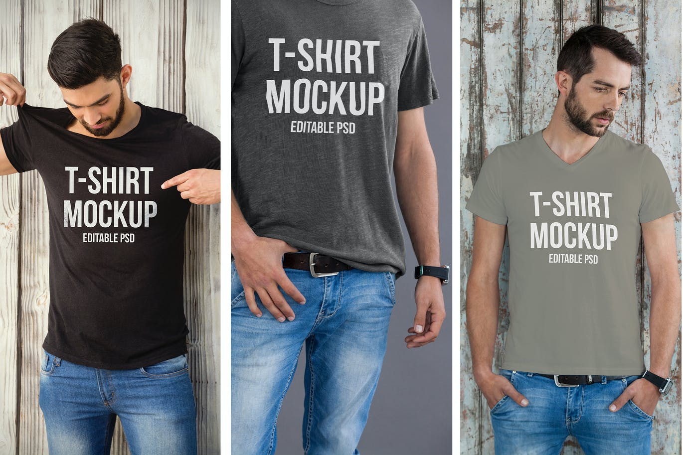 T-shirt Mockup Set 1 T-shirt Mockup Set