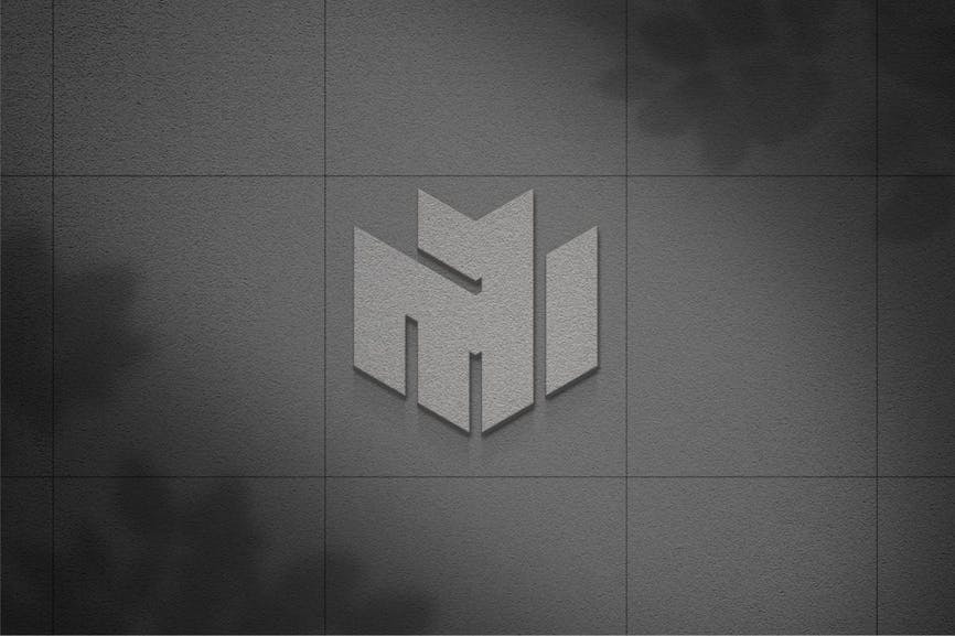 Luxury Wall Logo Mockup 1 luxury wall logo mockup
