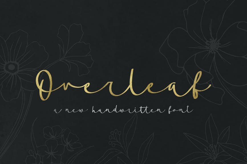 Overleaf Script - New Handwritten Font 1 Overleaf Script - New Handwritten Font