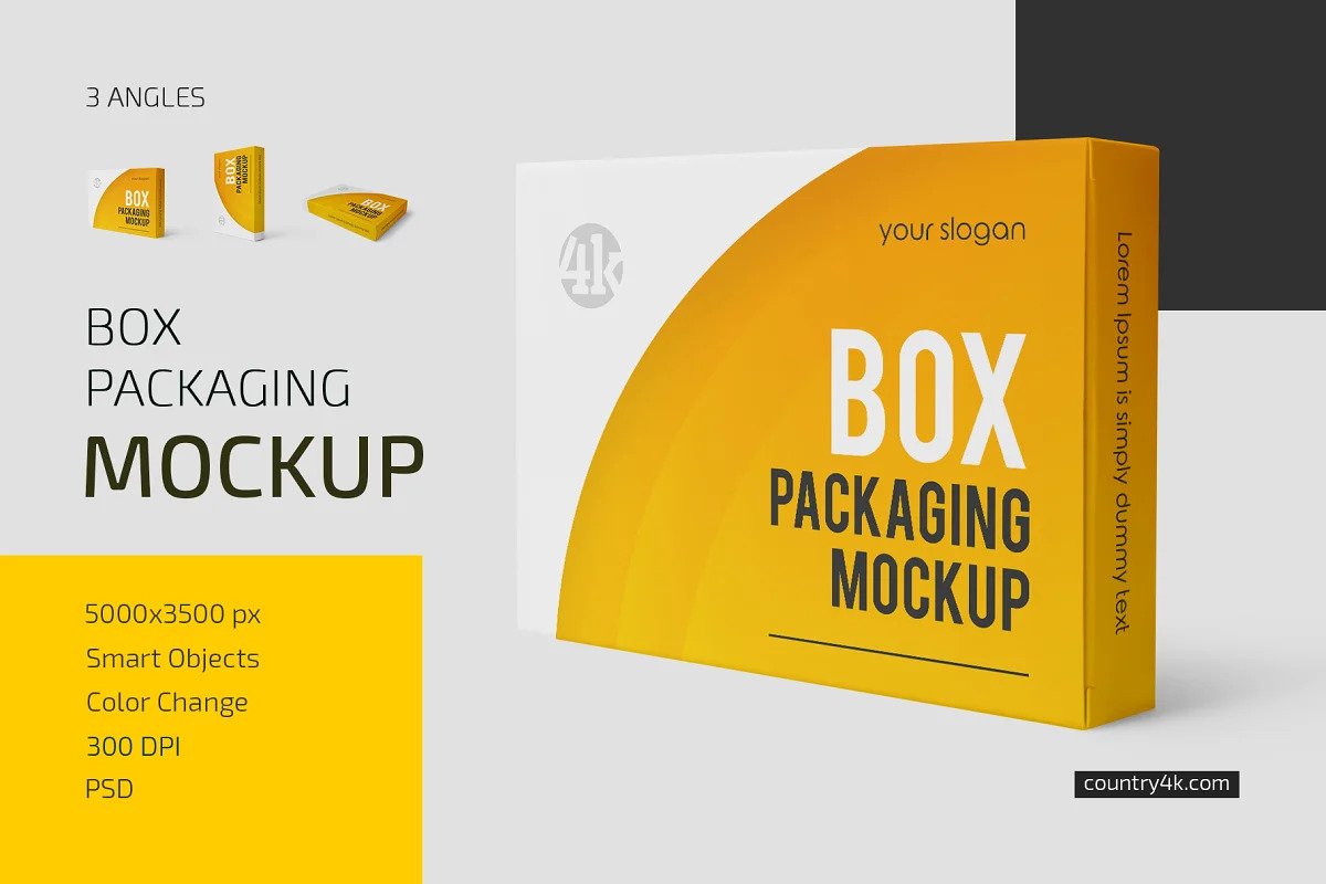 CreativeMarket - Box Packaging Mockup Set 5761624 1 CreativeMarket - Box Packaging Mockup Set 5761624