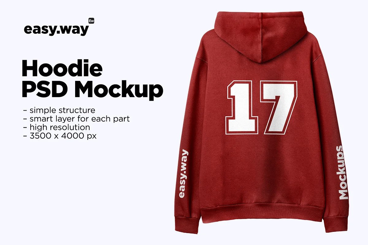 CreativeMarket - Hooded Sweatshirt Back PSD Mockup 5910785 1 CreativeMarket - Hooded Sweatshirt Back PSD Mockup 5910785