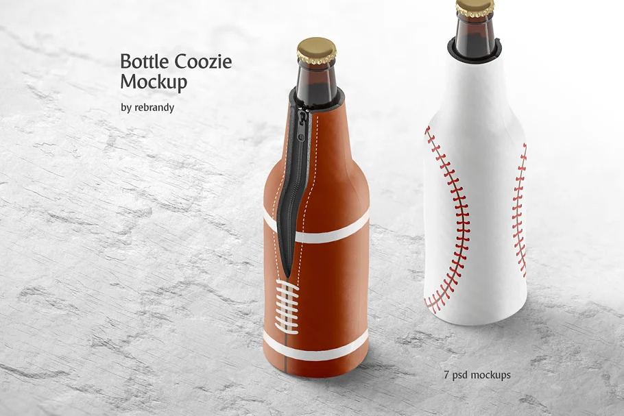 CreativeMarket Bottle Coozie Mockup 6216348 1 CreativeMarket Bottle Coozie Mockup 6216348