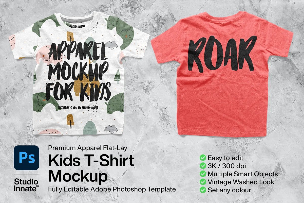 CreativeMarket - Kids T-shirt Mockup 5886366 1 CreativeMarket - Kids T-shirt Mockup 5886366