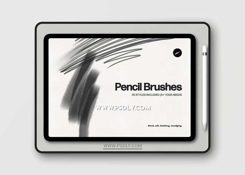 Basic Pencil Procreate Brushes 1 Basic Pencil Procreate Brushes