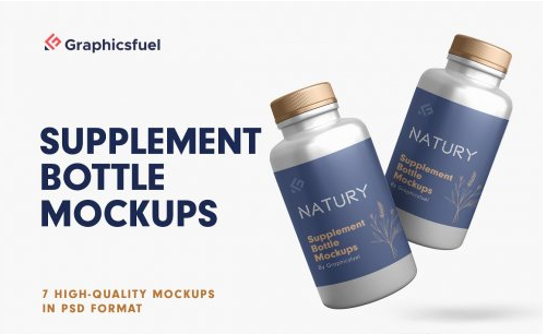 CreativeMarket - Supplement Bottle Mockups 5750711 1 CreativeMarket - Supplement Bottle Mockups 5750711