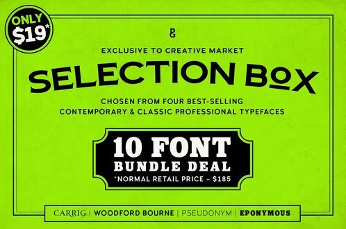 CM - Selection Box – 10 Font Bundle 2182522 1 CM - Selection Box – 10 Font Bundle 2182522