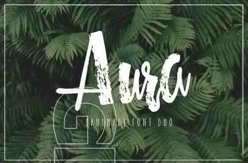 CM - Aura font duo Font Script 1420409