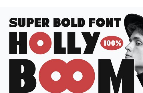Holly Boom Advertisement Font 1 Holly Boom Advertisement Font