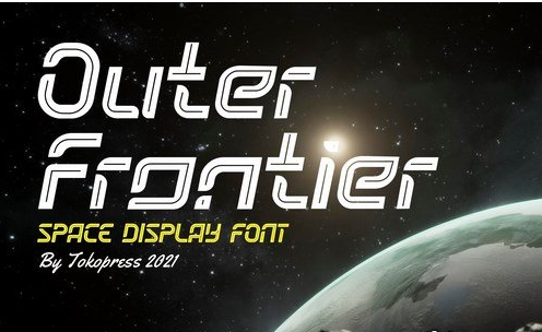 Outer Frontier - Space Font 1 Outer Frontier - Space Font