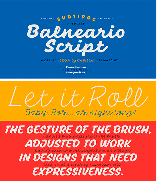 Balneario Script Font Family 1 Balneario Script Font Family