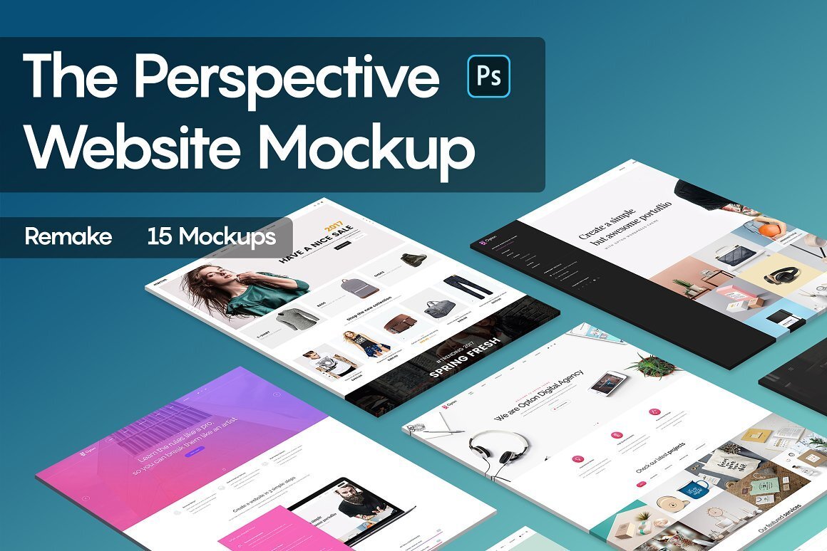 CreativeMarket - The Perspective Website Mockup 5321511 1 CreativeMarket - The Perspective Website Mockup 5321511