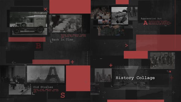 Videohive History Collage 22609820 1 Videohive History Collage 22609820