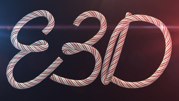 Videohive Candy Cane Letters E3D 20988594 1 Videohive Candy Cane Letters E3D 20988594