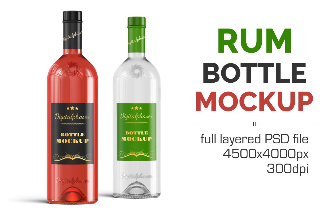 CreativeMarket - Clear Rum Brandy Vodka Bottle Mockup 4536211 1 CreativeMarket - Clear Rum Brandy Vodka Bottle Mockup 4536211