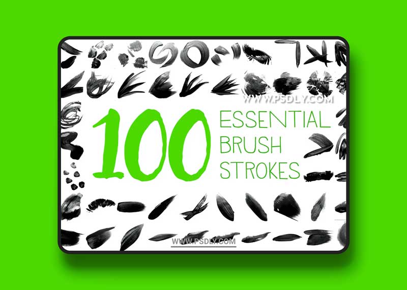 100 Brush Strokes Brushes for Photoshop 1 100 Brush Strokes Brushes for Photoshop