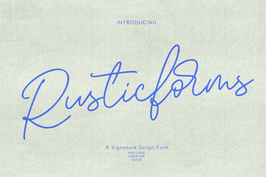 Rusticforms Signature Script Font 1 Rusticforms Signature Script Font