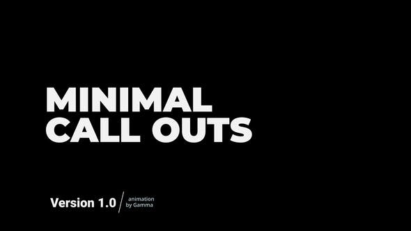 Videohive - Minimal Call Outs | FCPX & Apple Motion - 33389133
