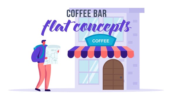 Videohive Coffee bar - Flat Concept 33544788 1 Videohive Coffee bar - Flat Concept 33544788