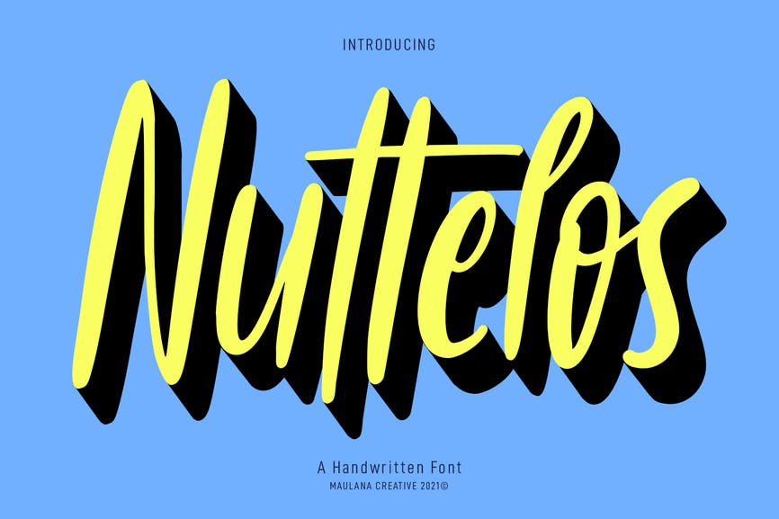Nuttelos Handwritten Font 1 Nuttelos Handwritten Font