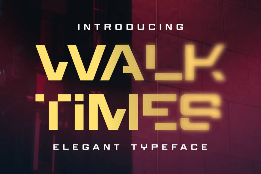 DS Walktimes – Elegant Typeface 1 DS Walktimes – Elegant Typeface