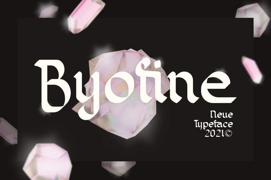Byofine Display Typeface 1 Byofine Display Typeface