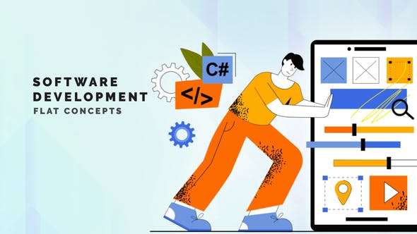 Videohive Software development - Flat Concept 33444578 1 Videohive Software development - Flat Concept 33444578