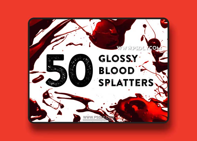 50 Blood Splatter Brushes for Photoshop 1 50 Blood Splatter Brushes for Photoshop