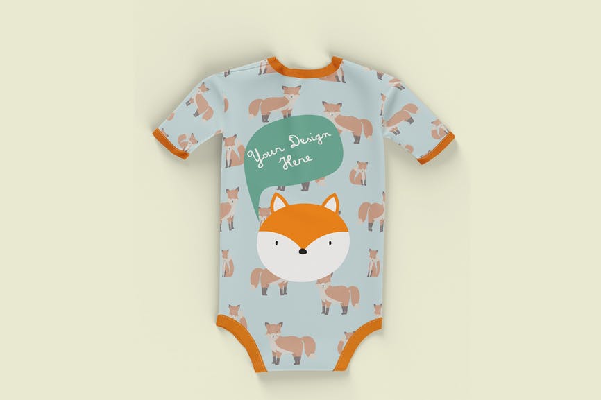 Baby Bodysuit Mockup. Back Side SXCHKJK 1 Baby Bodysuit Mockup. Back Side SXCHKJK