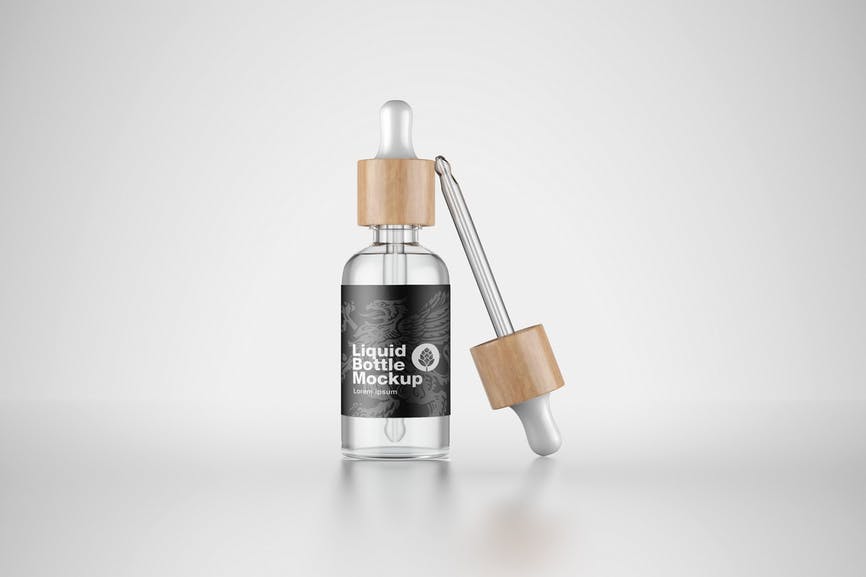 Clear Glass Dropper Bottle Mockup 3VPEVQ7 1 Clear Glass Dropper Bottle Mockup 3VPEVQ7