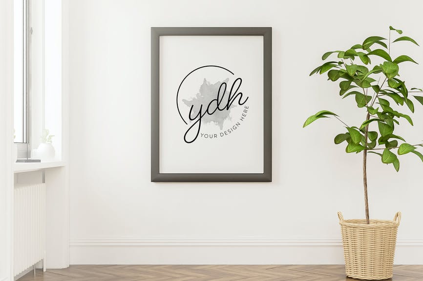 Black Poster Frame Mockup 3FNYVE8 1 Black Poster Frame Mockup 3FNYVE8