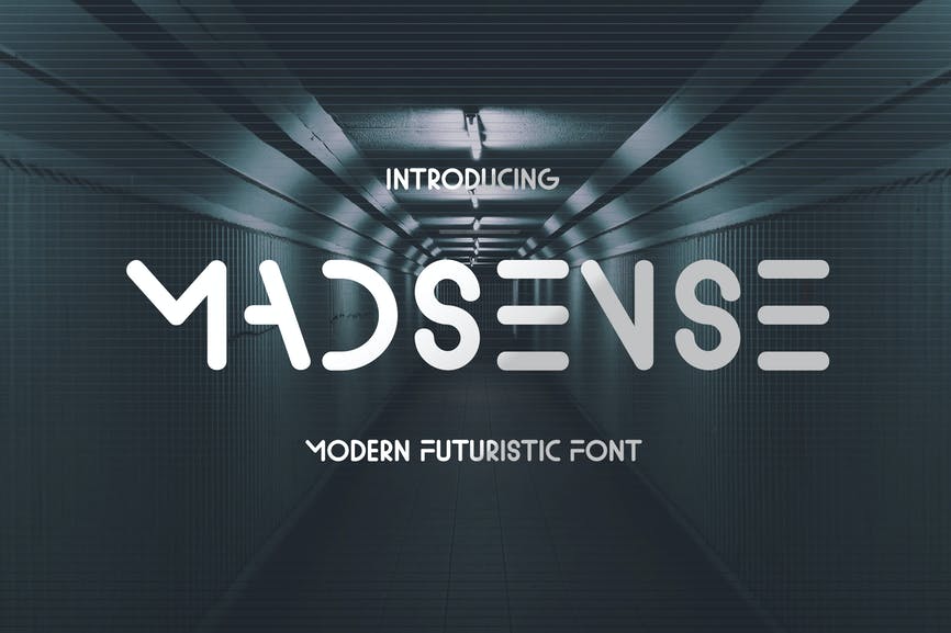 Madsense - Modern Futuristic Font 1 Madsense - Modern Futuristic Font
