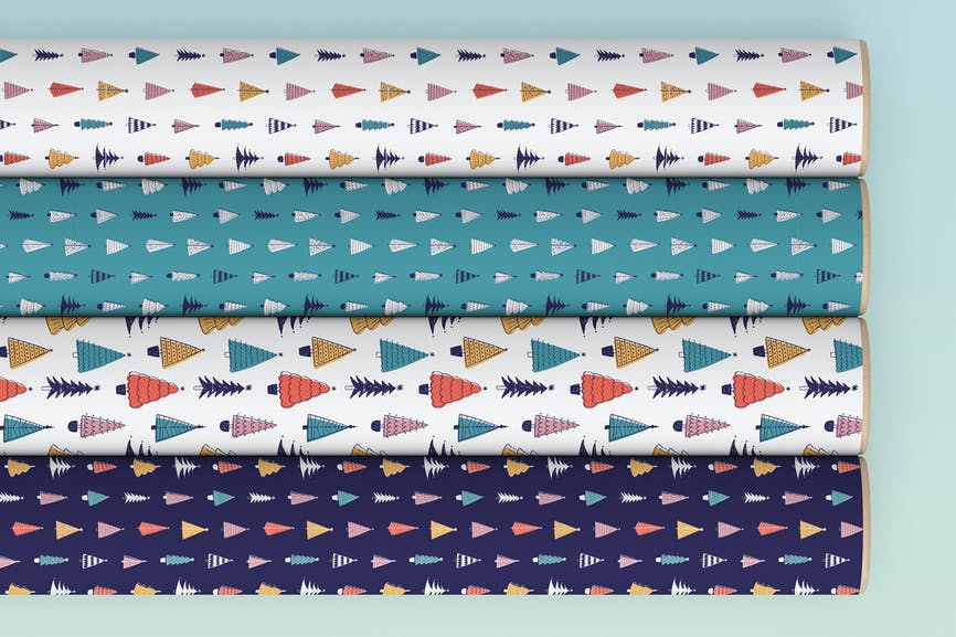 Four Tube Gift Wrapping Paper Mockup VZE8TPX 1 Four Tube Gift Wrapping Paper Mockup VZE8TPX