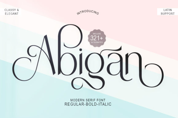 Abigan Font 1 Abigan Font