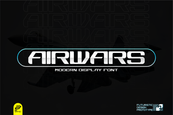 Airwars - Modern Futuristic Font 1 Airwars - Modern Futuristic Font