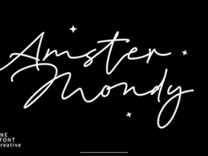 Amster Mondy Font 1 Amster Mondy Font