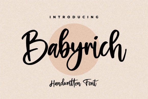 Babyrich Font 1 Babyrich Font