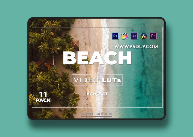 Bangset Beach Pack 11 Video LUTs 1 Bangset Beach Pack 11 Video LUTs