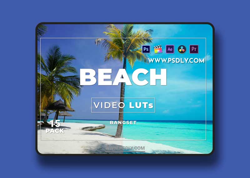 Bangset Beach Pack 15 Video LUTs 1 Bangset Beach Pack 15 Video LUTs