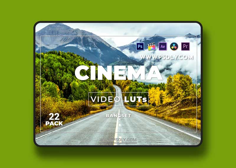 Bangset Cinema Pack 22 Video LUTs 1 Bangset Cinema Pack 22 Video LUTs