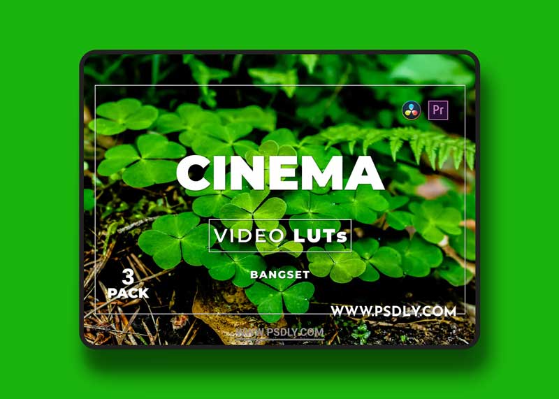 Bangset Cinema Pack 3 Video LUTs 1 Bangset Cinema Pack 3 Video LUTs