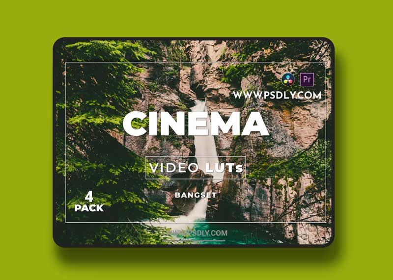 Bangset Cinema Pack 4 Video LUTs 1 Bangset Cinema Pack 4 Video LUTs