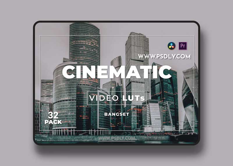 Bangset Cinematic Pack 32 Video LUTs NRYQUU3 1 Bangset Cinematic Pack 32 Video LUTs NRYQUU3