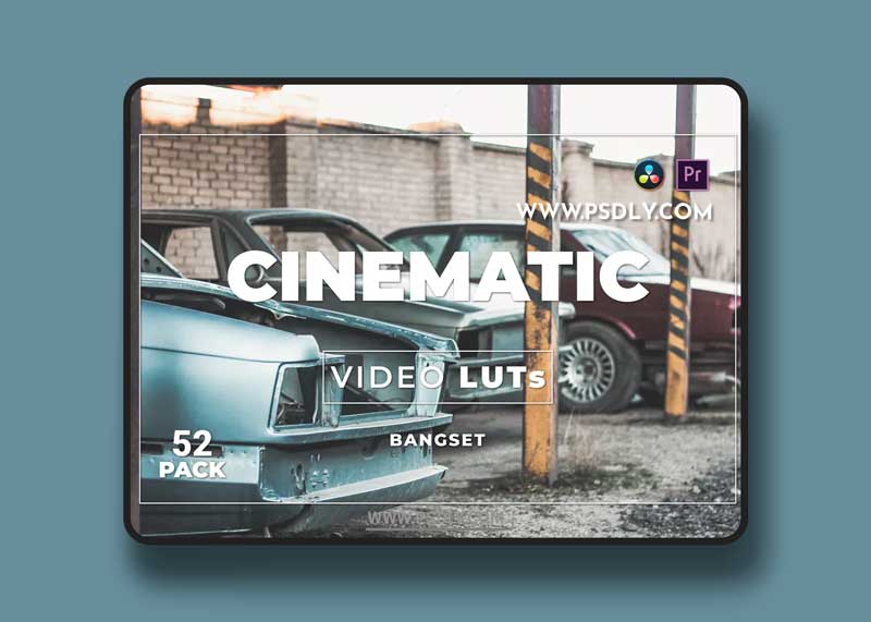 Bangset Cinematic Pack 52 Video LUTs CXQG649 1 Bangset Cinematic Pack 52 Video LUTs CXQG649