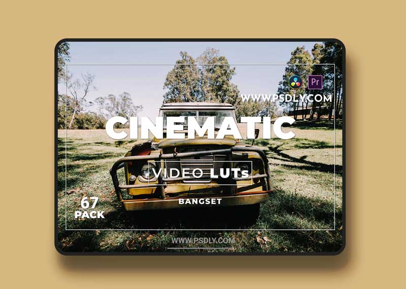 Bangset Cinematic Pack 67 Video LUTs LWUYW8A 1 Bangset Cinematic Pack 67 Video LUTs LWUYW8A